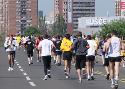 Belgrade Marathon, each direction is possible