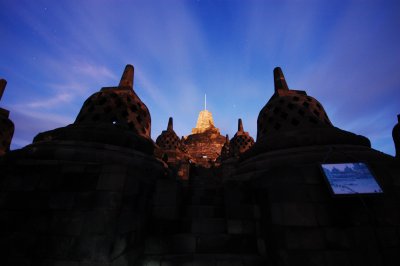 Borobudur, before sunrise