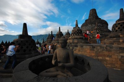 Candi Borobudur and Candi Mendut