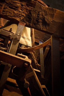 In the belltower, Bath Cathedral