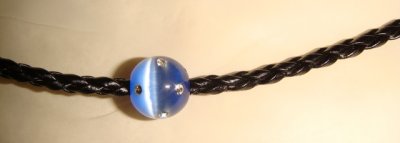 Two Blue rhinestone beads