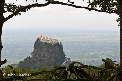 View of the Popa Taungkalat Shrine