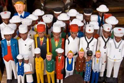 Wooden Colonial Figures
