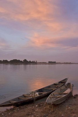 Sunset on the Niger River