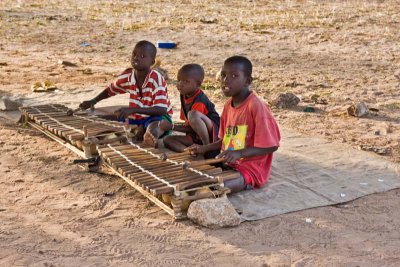 Boys Playing Balafons