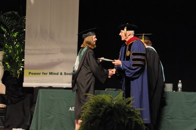 Heather getting her degree