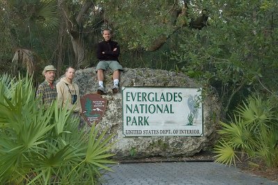 Ton, Rob and Ben at Everglades National Park