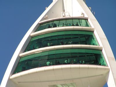 Sightseeing from the Spinnaker Tower