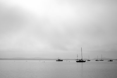 Fog and Boats, Union River Bay #2