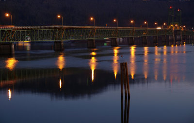 Morning Light on The Hood River Bridge
