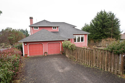 Driveway and garage