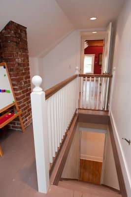 Upstairs hallway and stairs