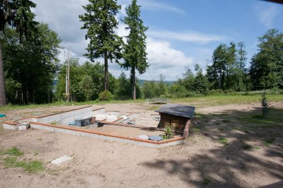 Foundation for new house