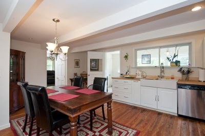 Kitchen and dining areas