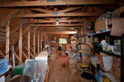Loft used for storage
