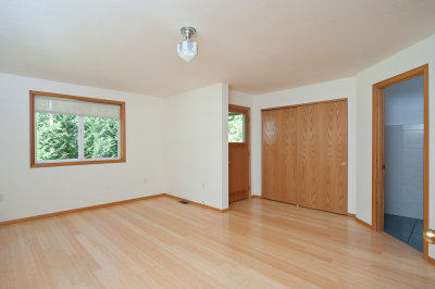Master bedroom suite on the main floor