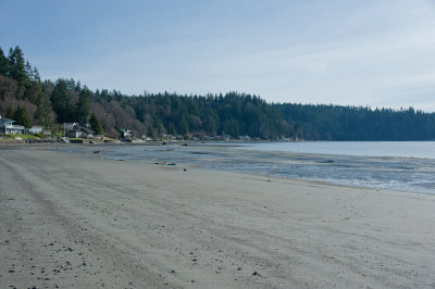 Beach at low tide
