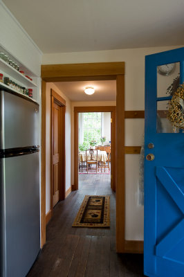 Hallway from kitchen to the great room