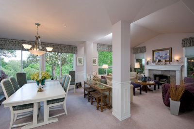 Dining and living rooms