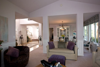 Dining and living rooms