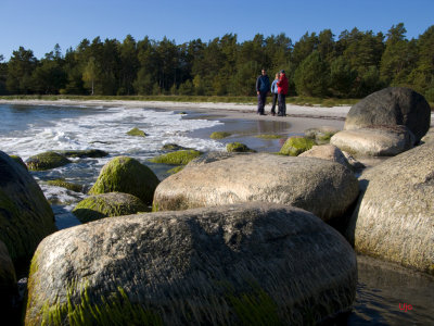 Vi hade stranden fr oss sjlva denna gng