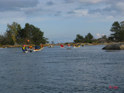 med slinger vgar bland de yttre skren.