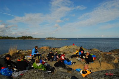 Lunch med sol & utsikt.