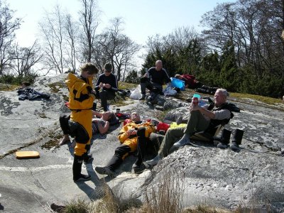 Anna, Stefan och Lars lngst fram, Eva-Lena Lars-ke och Bengt lngre bak  Foto Ewa