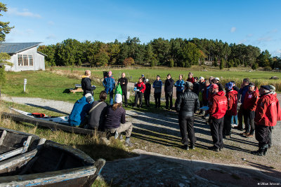 Hela gruppen samlad vid Naturum.