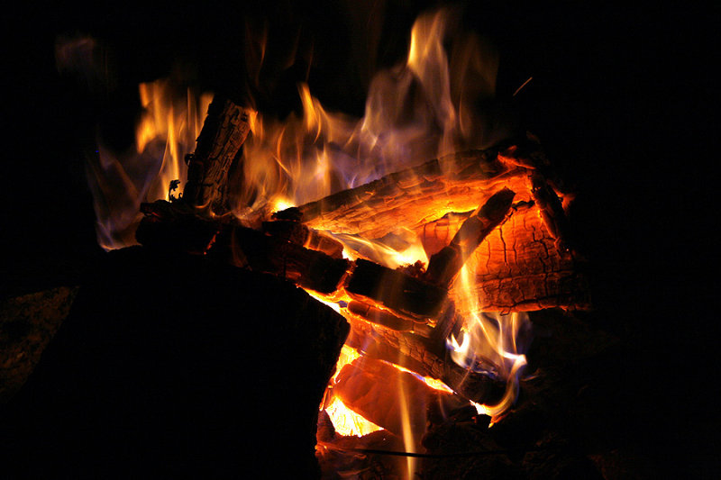 First backyard fire on 2009