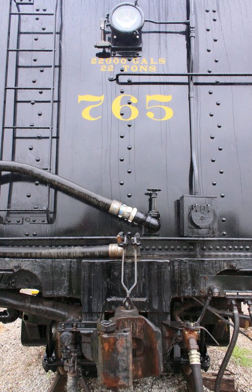 Rear of the tender, a sight seldom seen