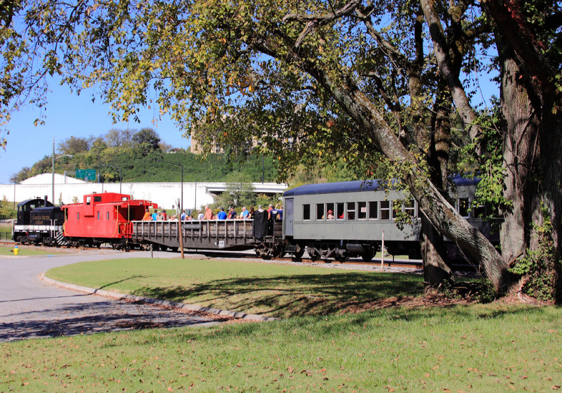 CTC #4 leads the Rambler past Riverside park