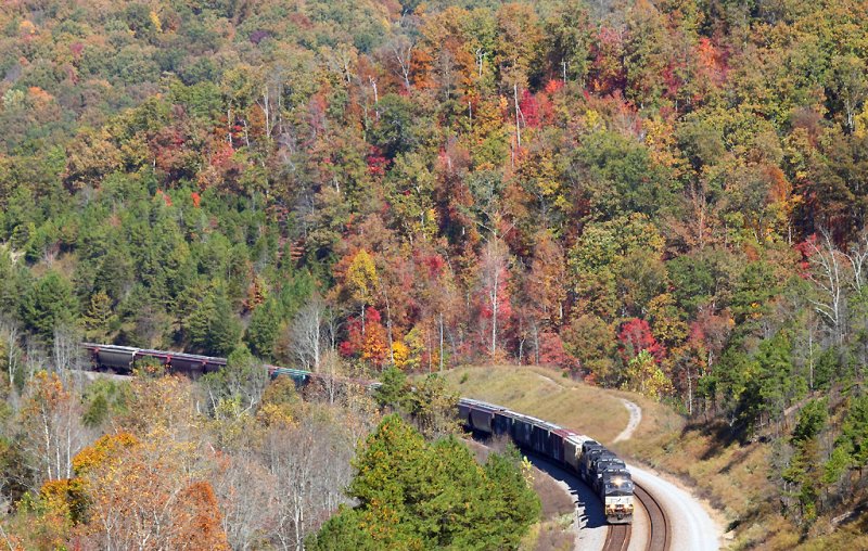 NS 177 surrounded by the (lack off) fall color near Keno 
