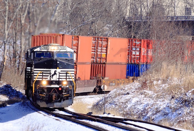 NS 22A is just away from the Mixing Center at Joyes on a cold January morning. 