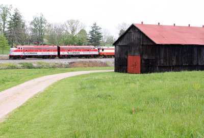 The RJC Derby train just South of Shelbyville