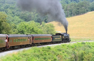 WM 734 pounds up the mountain at Helmstetters Curve 