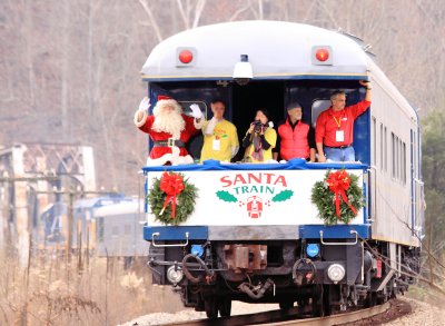 The 68th annual CSX Santa train on the Clinchfield