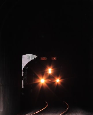 Framed through the Caney Fork Tunnel