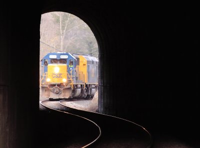 Framed through the Caney Fork Tunnel 