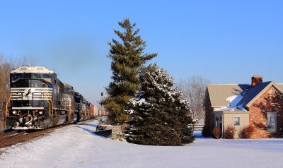 NS 111 leaves Talmage after a early morning meet