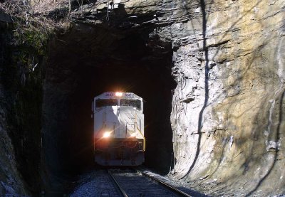 The Duncan Pusher at the East portal of Duncan Tunnel.