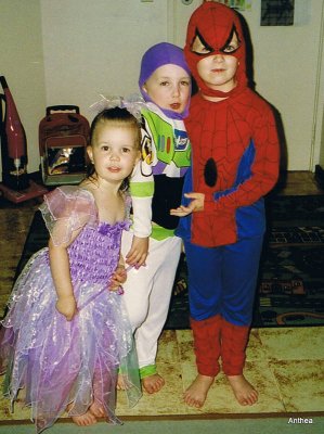 Tinkerbell, Buzz and Spiderman