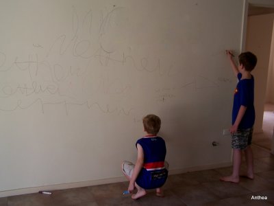 I gave my kids a one day pass to get all the graffiti out of their system for a life time prior to pulling my house down!