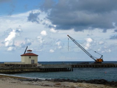 Boynton Inlet pier &  construction work