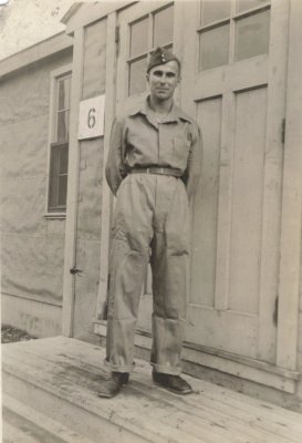 Dad in front of barracks_1942.jpg