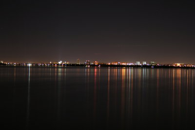 Lake Hefner by night