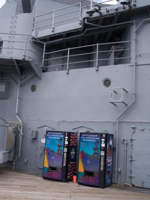 Pepsi on the USS Missouri