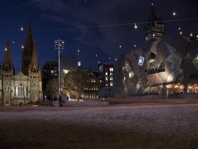 Fed Square St Pauls Cathedral