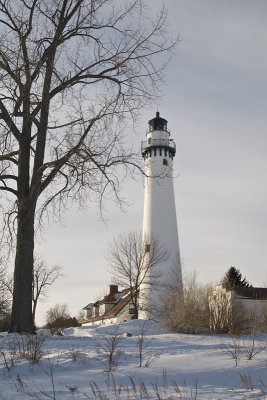 Wind Point Lighthouse, Winter