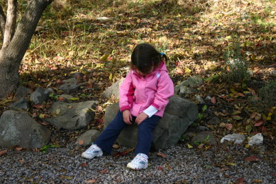 Contemplating her next move....